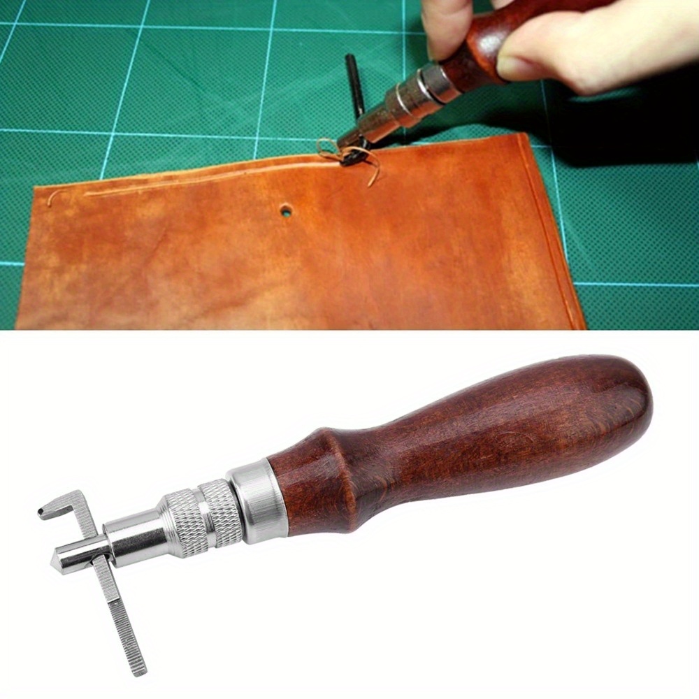Groover Stitching Tool - 1 قطعة حافة جلدية قابلة للتعديل