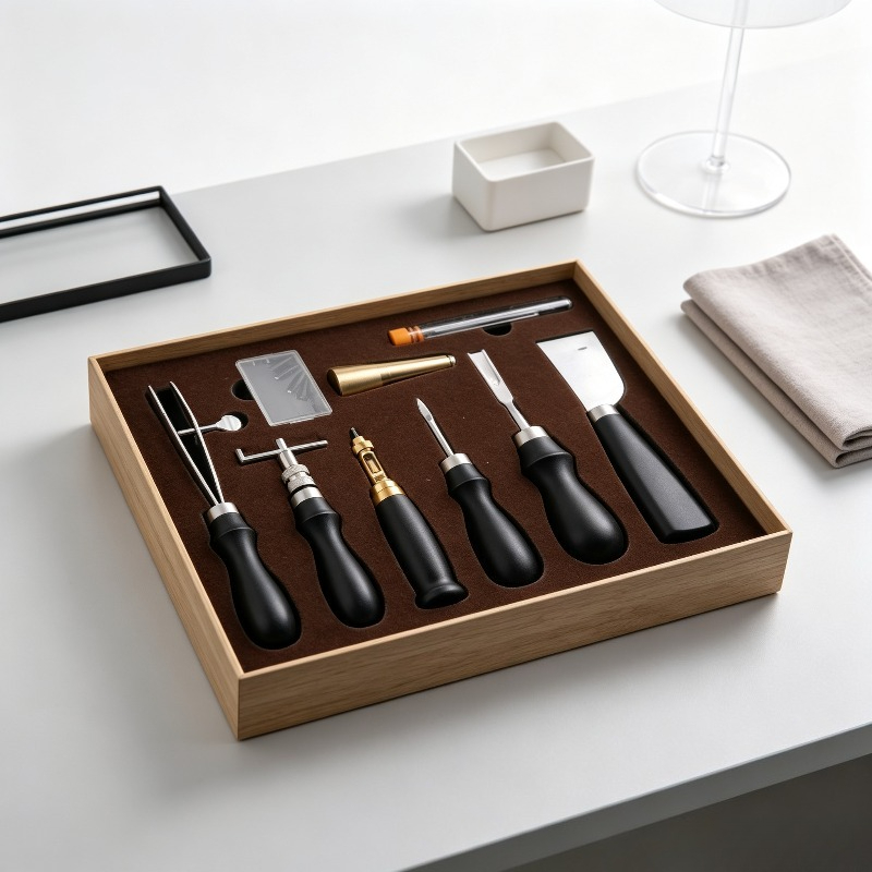 Leatherwork Beginner Tools - مجموعة أدوات خياطة يدوية للجلد كاملة،