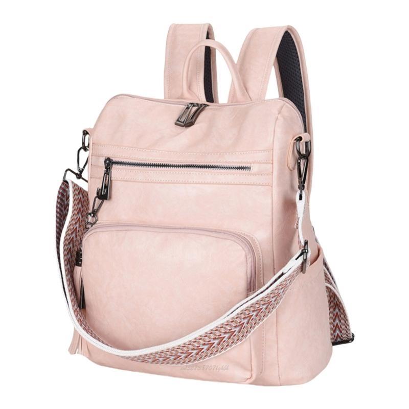 Leather Work Rucksack - X5XA الأنيقة للسيدات الكبيرة على ظهر