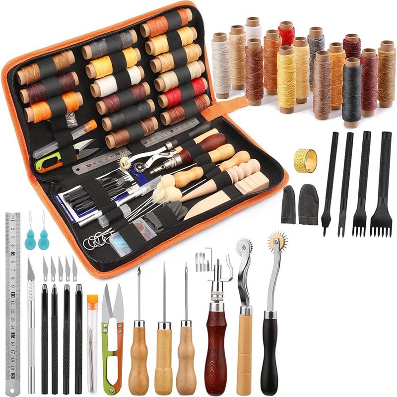 Leatherwork Beginner Tools - مجموعة أدوات العمل بالجلد AB08 -