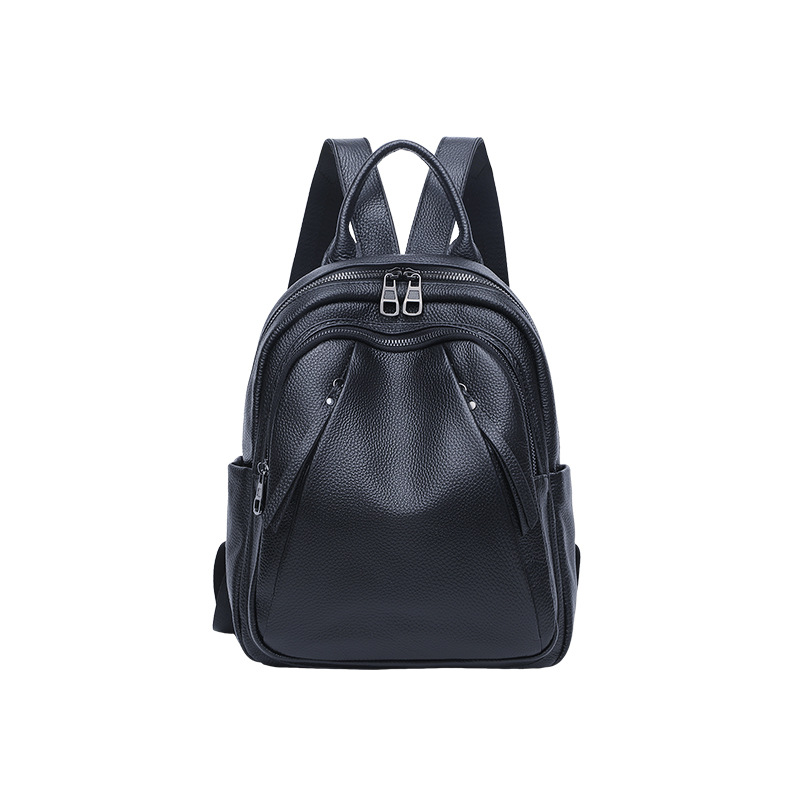 Leather Work Rucksack - حقيبة ظهر جلدية كبيرة السعة للنساء،