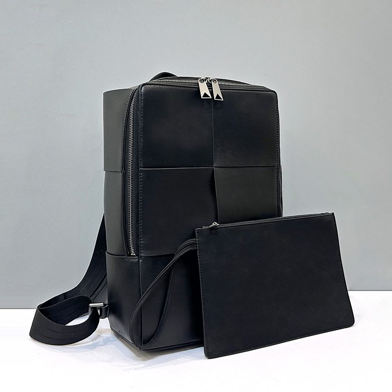 Leatherwork Bag - حقيبة ظهر رجالية أنيقة كبيرة السعة