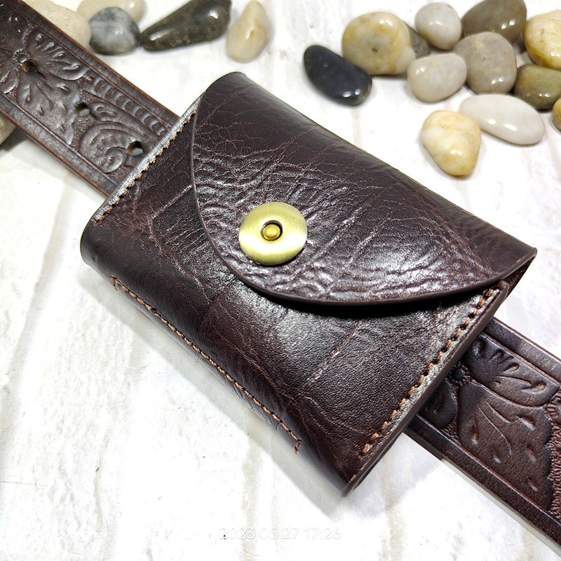 Leatherwork Wallet - Blongk حقيبة خصر صغيرة رقيقة حزام