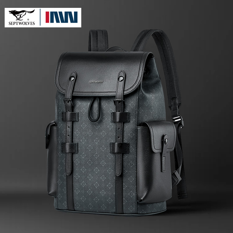 Leather Work Rucksack - حقيبة ظهر جلدية مطبوعة عالية الجودة