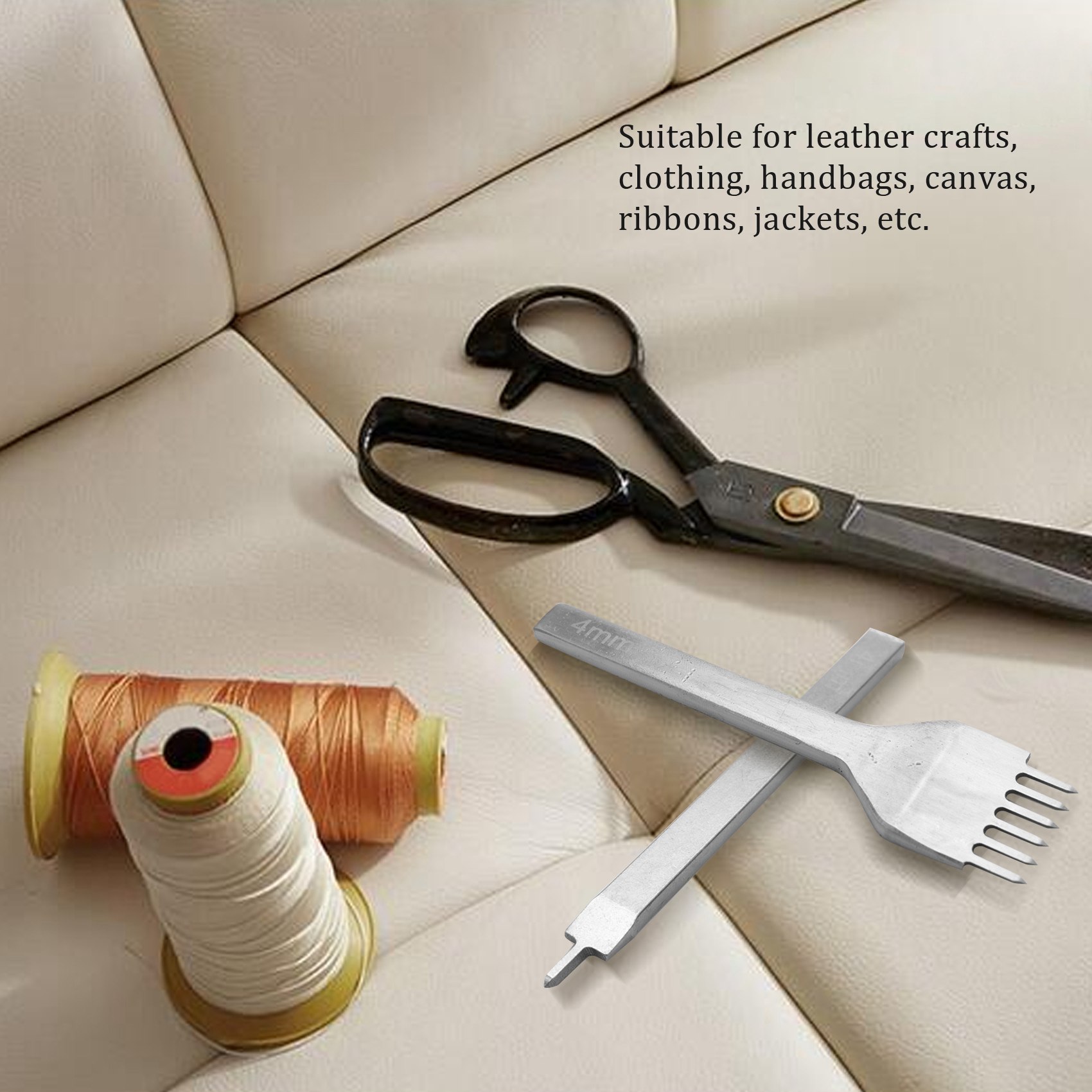 Groover Stitching Tool - مجموعة إزميل خياطة الجلد من BAAR،