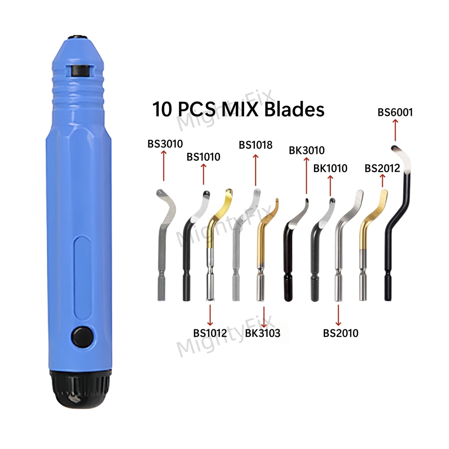 Swivel Knife Tool - أداة إزالة الأزيز NB1000 مع 10