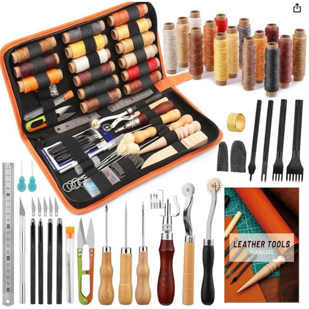 Groover Stitching Tool - أدوات عمل بالجلد، طقم أدوات عملية