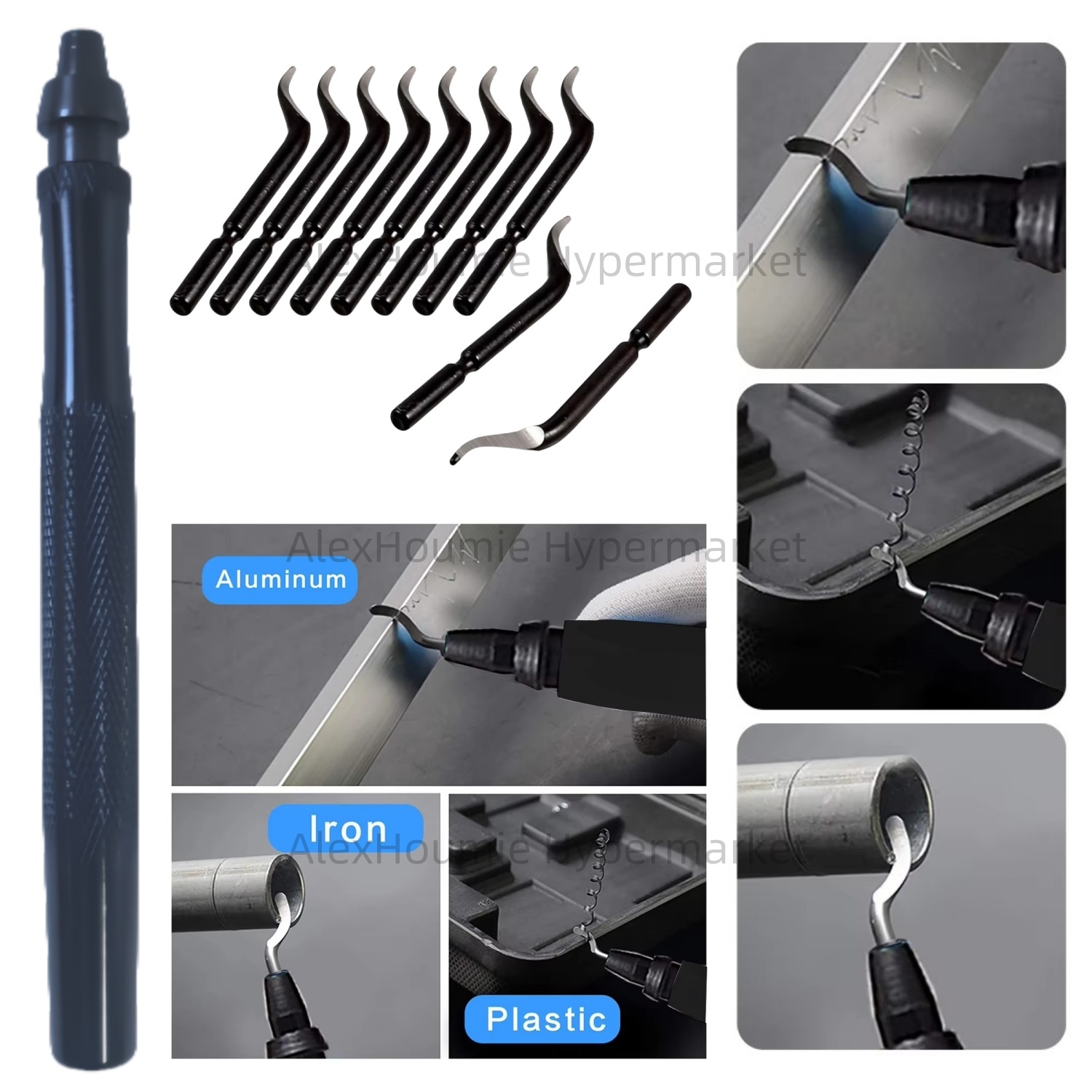 Swivel Knife Tool - مجموعات أدوات إزالة الأزيز RB1288 مع