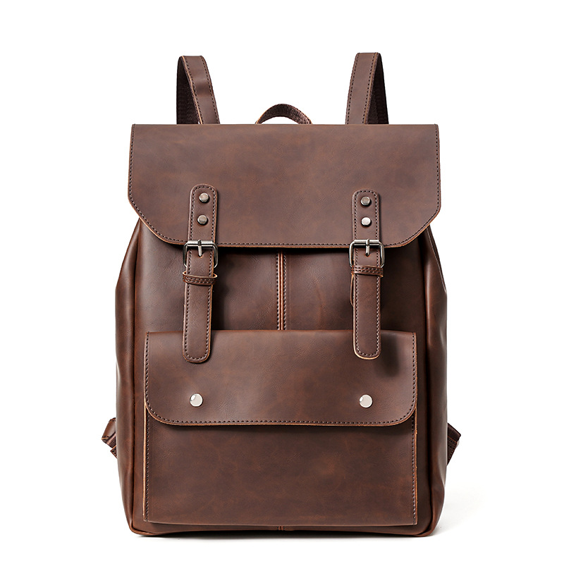 GOYN خمر الرجال حقيبة جلدية ال - مراجعة Leather Work Rucksack وسعره