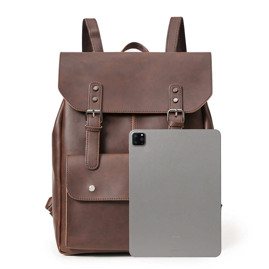 GOYN خمر الرجال حقيبة جلدية ال - مراجعة Leather Work Rucksack وسعره