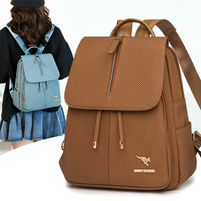 حقيبة ظهر نسائية متينة للسفر،  - مراجعة Leather Work Rucksack وسعره