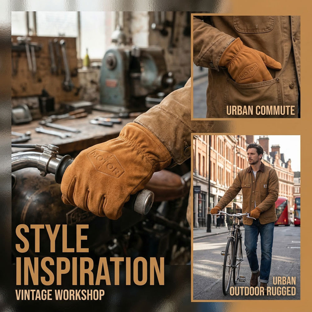 قفازات كلاسيكية من جلد البقر ا - مراجعة Leatherworking Items وسعره