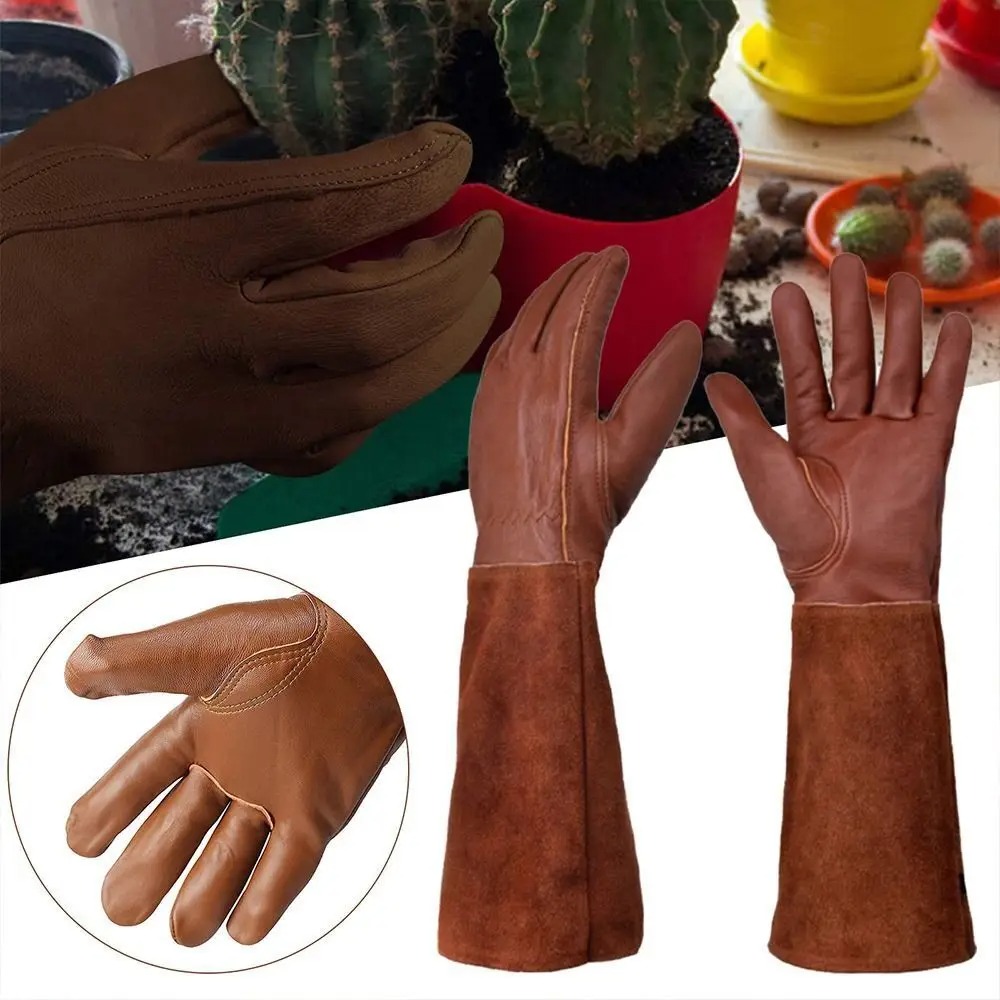 أنبوب طويل البستنة سلامة قفازا - مراجعة Leather Work Youtube وسعره