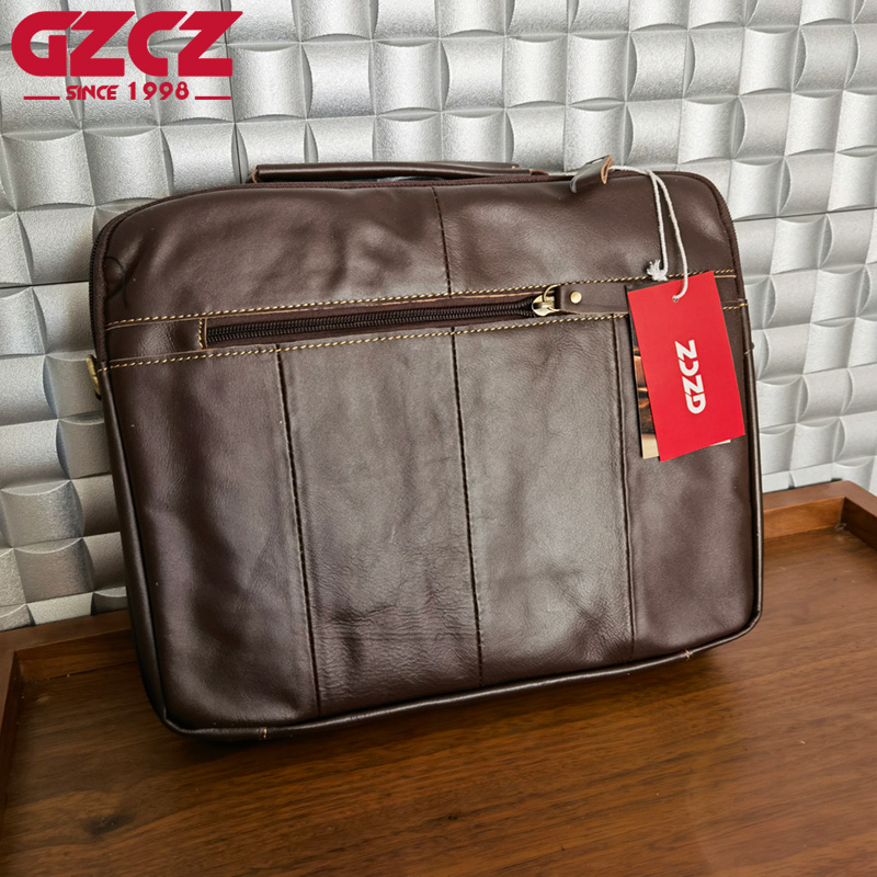 حقيبة يد رجالية GZCZ للعمل وال - مراجعة Leatherwork Bag وسعره