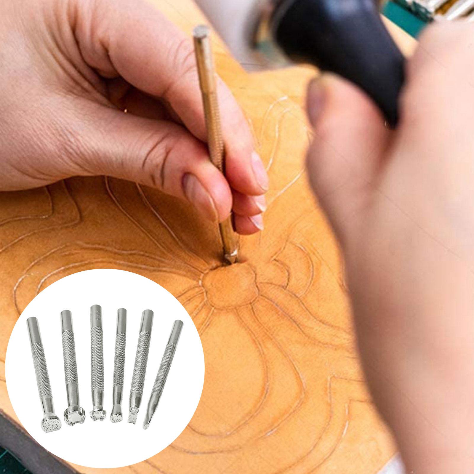 6 قطعة أدوات ختم الجلود طوابع  - مراجعة Leather Work In Art وسعره
