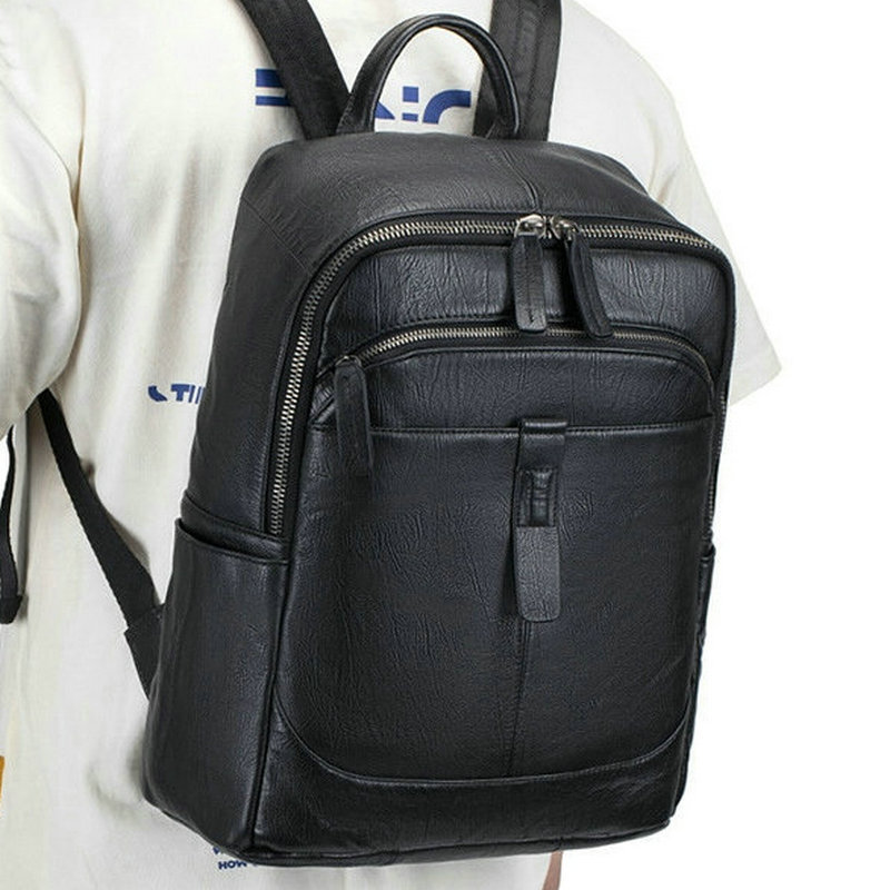 حقيبة ظهر رجالية سوداء من الجل - مراجعة Leather Work Rucksack وسعره