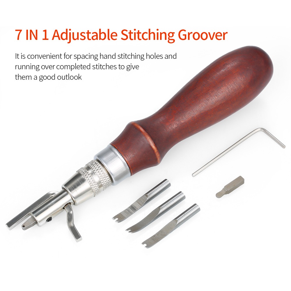 أداة تقطيع وتجعيد الجلد قابلة  - مراجعة Groover Stitching Tool وسعره