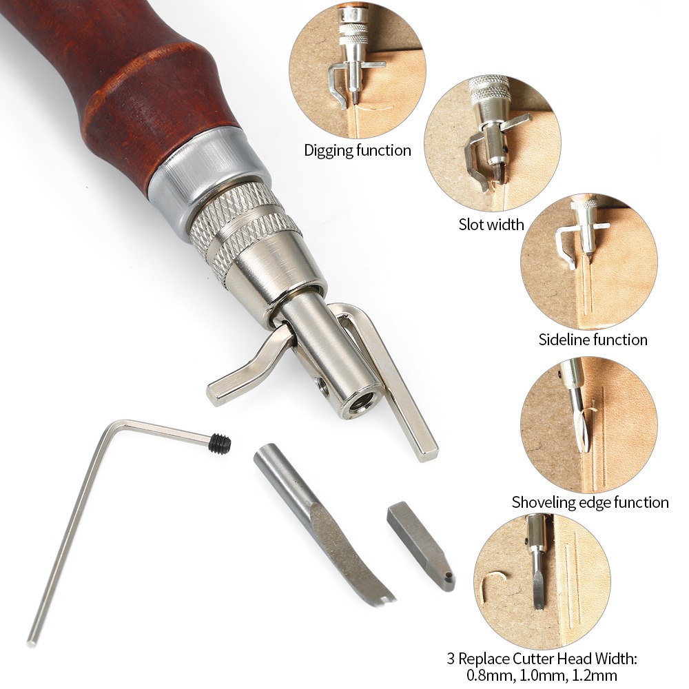 أداة تقطيع وتجعيد الجلد قابلة  - مراجعة Groover Stitching Tool وسعره