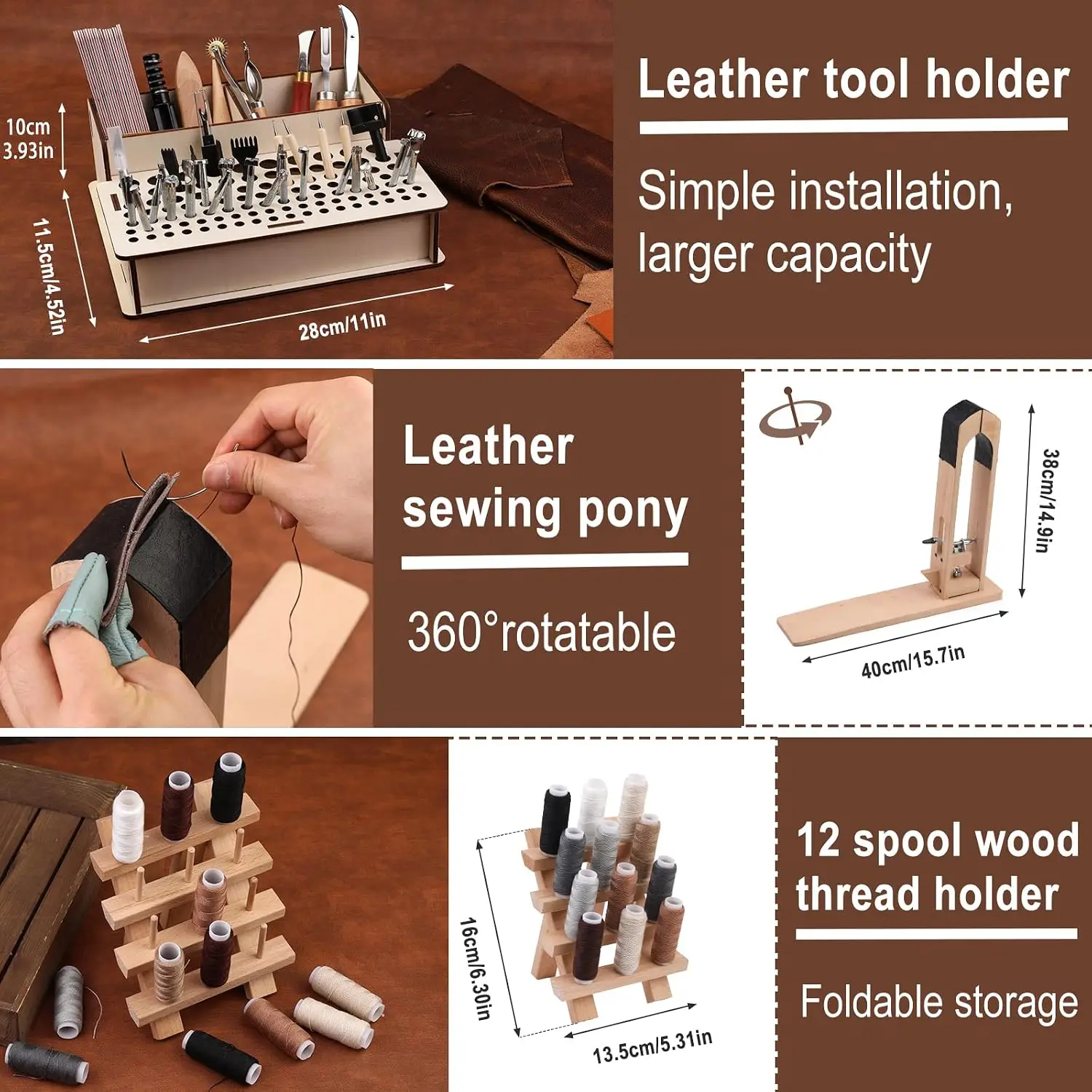 مجموعة أدوات العمل بالجلد 628  - مراجعة Leatherwork Beginner Tools وسعره