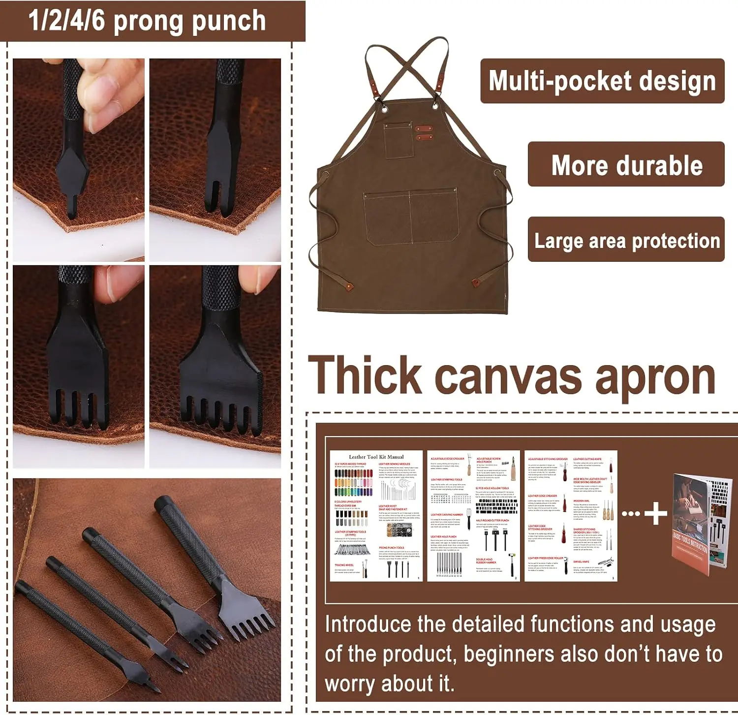 مجموعة أدوات العمل بالجلد 628  - مراجعة Leatherwork Beginner Tools وسعره