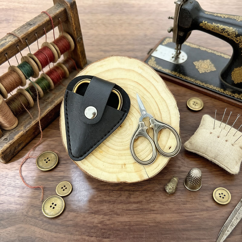 مقص صغير عتيق الطراز مع غطاء م - مراجعة Leather Work In Art وسعره