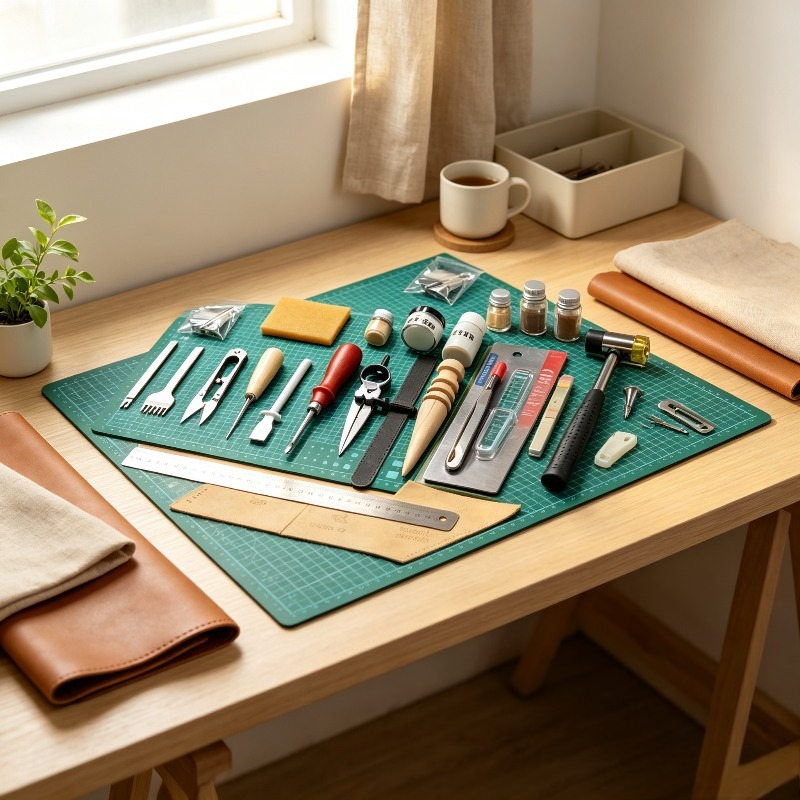 مجموعة أدوات العمل بالجلد للمب - مراجعة Leatherwork Beginner Tools وسعره