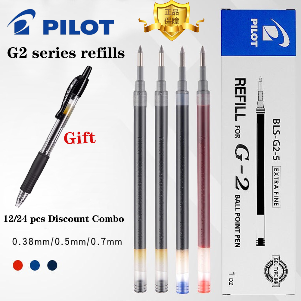 12 قطعة اليابان الأصلي الطيار  - مراجعة Pilot Pen G2 وسعره