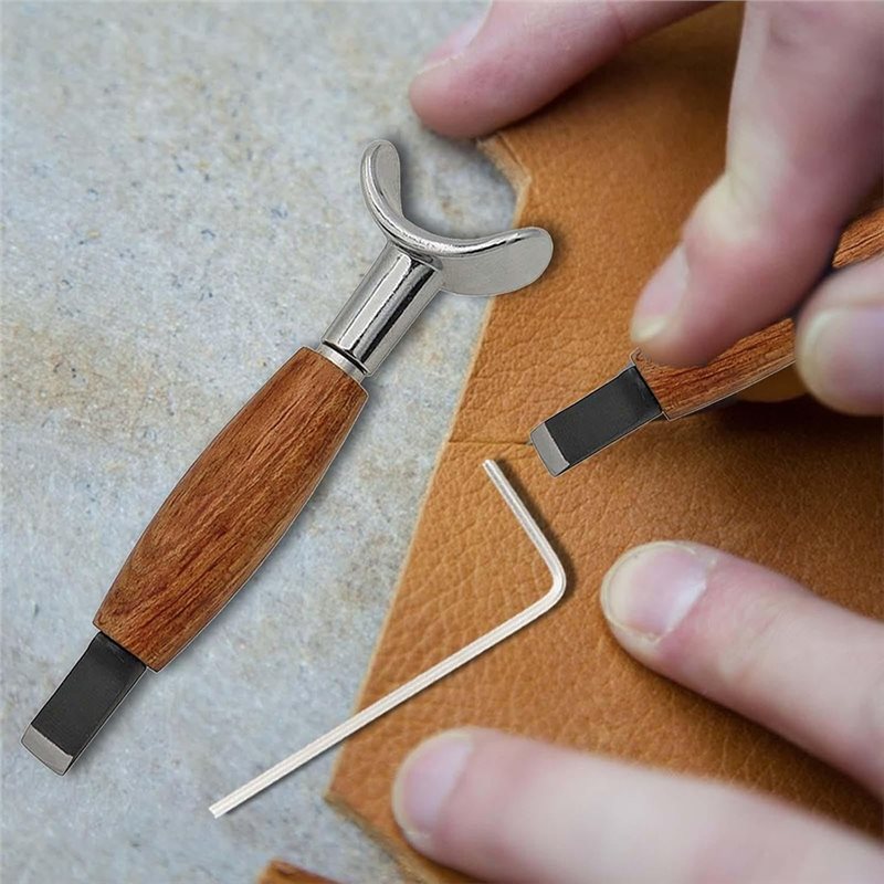 أداة نحت جلدية يدوية دوارة للف - مراجعة Leather Work In Art وسعره